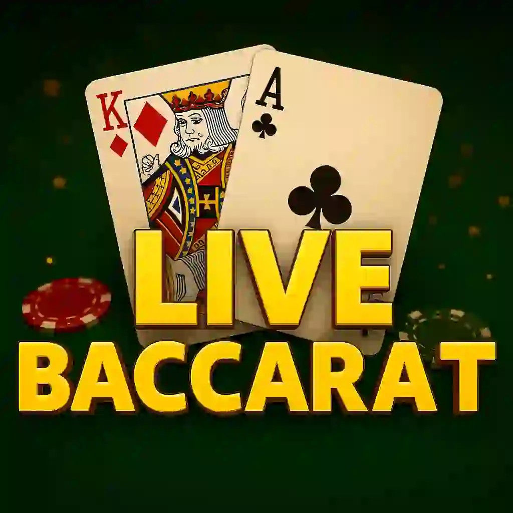 Live Baccarat casino game by Evolution – featured logo at Xtraspin Casino